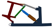 Ansicht von vorn welche den Mechanismus mit der dmgId 3101025 in Position P00 zeigt