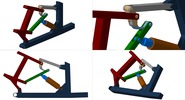 Vierfachansicht welche den Mechanismus mit der dmgId 3101025 in Position P20 zeigt