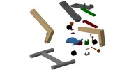 Explosionsansicht welche den Mechanismus mit der dmgId 3106025 zeigt