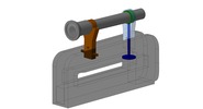 ISO-Ansicht welche den Mechanismus mit der dmgId 3109025 in Position P01 zeigt