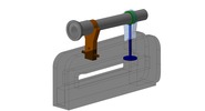 ISO-Ansicht welche den Mechanismus mit der dmgId 3109025 in Position P00 zeigt
