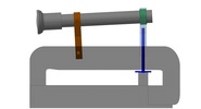Ansicht von rechts welche den Mechanismus mit der dmgId 3109025 in Position P08 zeigt
