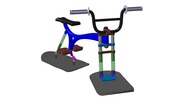 ISO-view showing a mechanism named snowbike in position P03