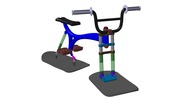 ISO-view showing a mechanism named snowbike in position P05