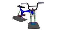 ISO-view showing a mechanism named snowbike in position P01