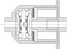 Detailed view number 1 showing a mechanism named differential bevel gears, with limited automatic locking for motor vehicles in position P00