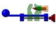 View from the right showing a mechanism named manual tool for stripping electric cables in position P13