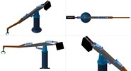 Vierfachansicht welche den Mechanismus mit der dmgId 3119025 in Position P00 zeigt