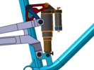 Detailed view number 1 showing a mechanism named mountain bike frame