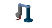ISO-Ansicht welche den Mechanismus mit der dmgId 3127025 in Position P05 zeigt