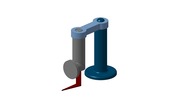 ISO-Ansicht welche den Mechanismus mit der dmgId 3127025 in Position P01 zeigt