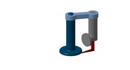ISO-Ansicht welche den Mechanismus mit der dmgId 3127025 in Position P03 zeigt
