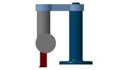 Ansicht von vorn welche den Mechanismus mit der dmgId 3127025 in Position P00 zeigt