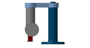 Ansicht von vorn welche den Mechanismus mit der dmgId 3127025 in Position P10 zeigt