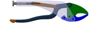 Ansicht von vorn welche den Mechanismus mit der dmgId 3131025 in Position P00 zeigt
