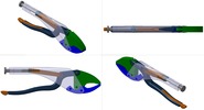 Vierfachansicht welche den Mechanismus mit der dmgId 3131025 in Position P00 zeigt