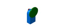 WRL-file for the model "sliding mechanism and crank of the oscillating cylinder"