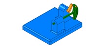 WRL-file for the model "slide and crank mechanism with a slide circular"