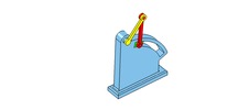 ISO-view showing a mechanism named slide mechanism and rocker with circular slide in position P0