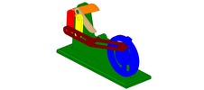 WRL-file for the model "cam-lever shearing mechanism of a candy-wrapping machine"