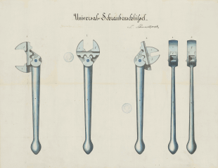 Universalschraubenschlüssel nach Schwartzkopf (1862)