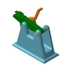 3DXML-file for the model "slide mechanism, with three elements of the gripper of a camera"