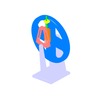 3DXML-file for the model "slide mechanism, the four-element rotary cylinder"