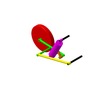 3DXML-file for the model "sliding mechanism and levers retractable landing gear"