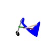 3DXML-file for the model "sliding mechanism and levers retractable landing gear"