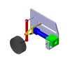 3DXML-file for the model "sliding mechanism and levers retractable landing gear"