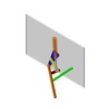 3DXML-file for the model "sliding mechanism and levers retractable landing gear"