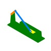 3DXML-file for the model "off-axis slide mechanism and crank"