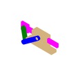 3DXML-file for the model "mecanism with slider and cranks"