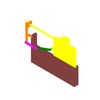 3DXML-file for the model "crank and slider mechanism"