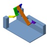 3DXML-file for the model "crank slide mechanism and six-membered"
