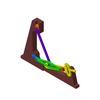 3DXML-file for the model "slider-crank mechanism with added slide adjustable stroke"