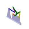 3DXML-file for the model "multiple-bar dwell mechanism"