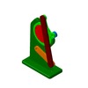 3DXML-file for the model "eccentric-type multiple-bar two-dwell mechanism"