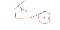 GeoGebra-file for the model "cam-lever shearing mechanism of a candy-wrapping machine"