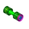 3DXML-file for the model "A kinematic rotation torque freely engaged with a bearing"