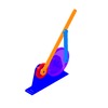 3DXML-file for the model "slotted-lever-gear mechanism for tracing complex connecting-rod curves"