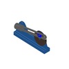 3DXML-file for the model "slider mechanism, has four elements of the oscillating cylinder"