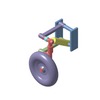 3DXML-file for the model "sliding mechanism and levers retractable landing gear"