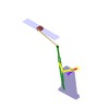 3DXML-file for the model "sliding mechanism and lever type of shaper"