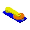 3DXML-file for the model "slide mechanism and crank Stanne"