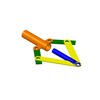3DXML-file for the model "slider-crank folding-brace mechanism"