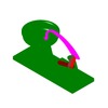 3DXML-file for the model "multiple-bar mechanism of a dough-kneader"