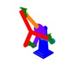 3DXML-file for the model "multiple-bar paddle-wheel mechanism"