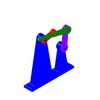 3DXML-file for the model "Evans-de Jonge four-bar approximate straight-line mechanism"