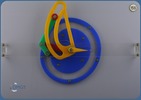 Viergliedriges Kurvenschrittgetriebe mit feststehender Kurve und Nutkurve mit logarithmischer Spirale als Abtriebsglied